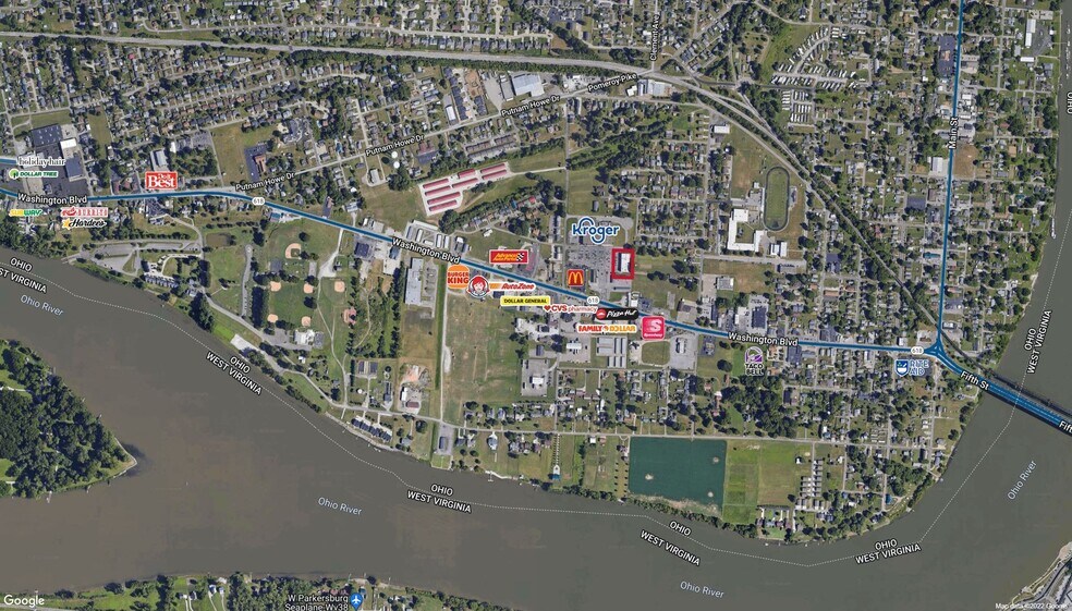 1008 Washington Blvd, Belpre, OH à louer - Aérien – Image 3 sur 4