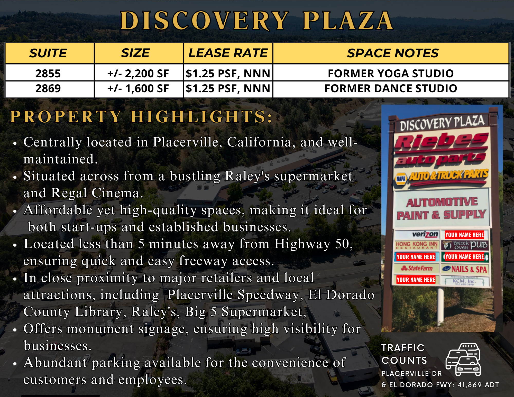 2849-2889 Ray Lawyer Dr, Placerville, CA à louer Photo de l’immeuble– Image 1 sur 4