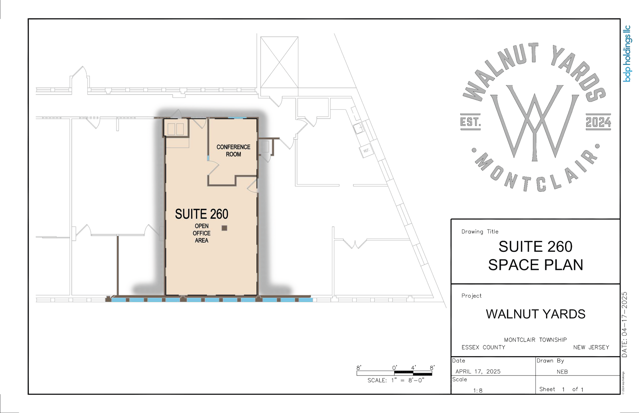 7 Oak Pl, Montclair, NJ à louer Plan d’étage– Image 1 sur 4