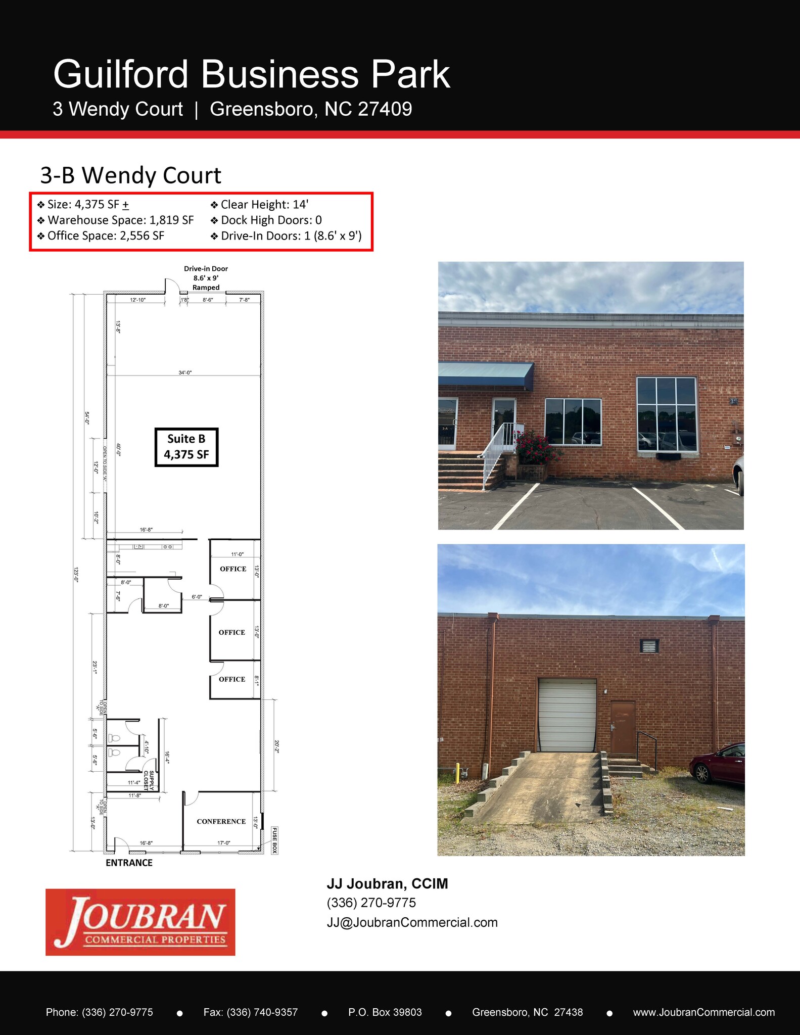 12 Wendy Ct, Greensboro, NC à louer Plan d’étage– Image 1 sur 12