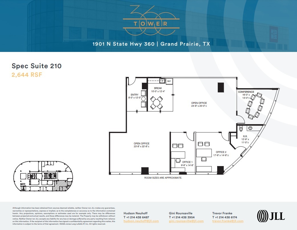 1901 N State Highway 360, Grand Prairie, TX à louer Plan d’étage– Image 1 sur 1