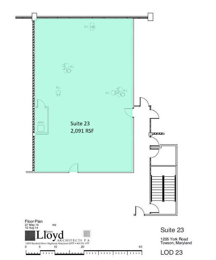 1205 York Rd, Lutherville, MD à louer Plan d’étage– Image 1 sur 1