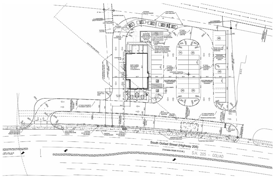 1801 S Goliad St, Rockwall, TX à louer - Plan de site – Image 3 sur 3
