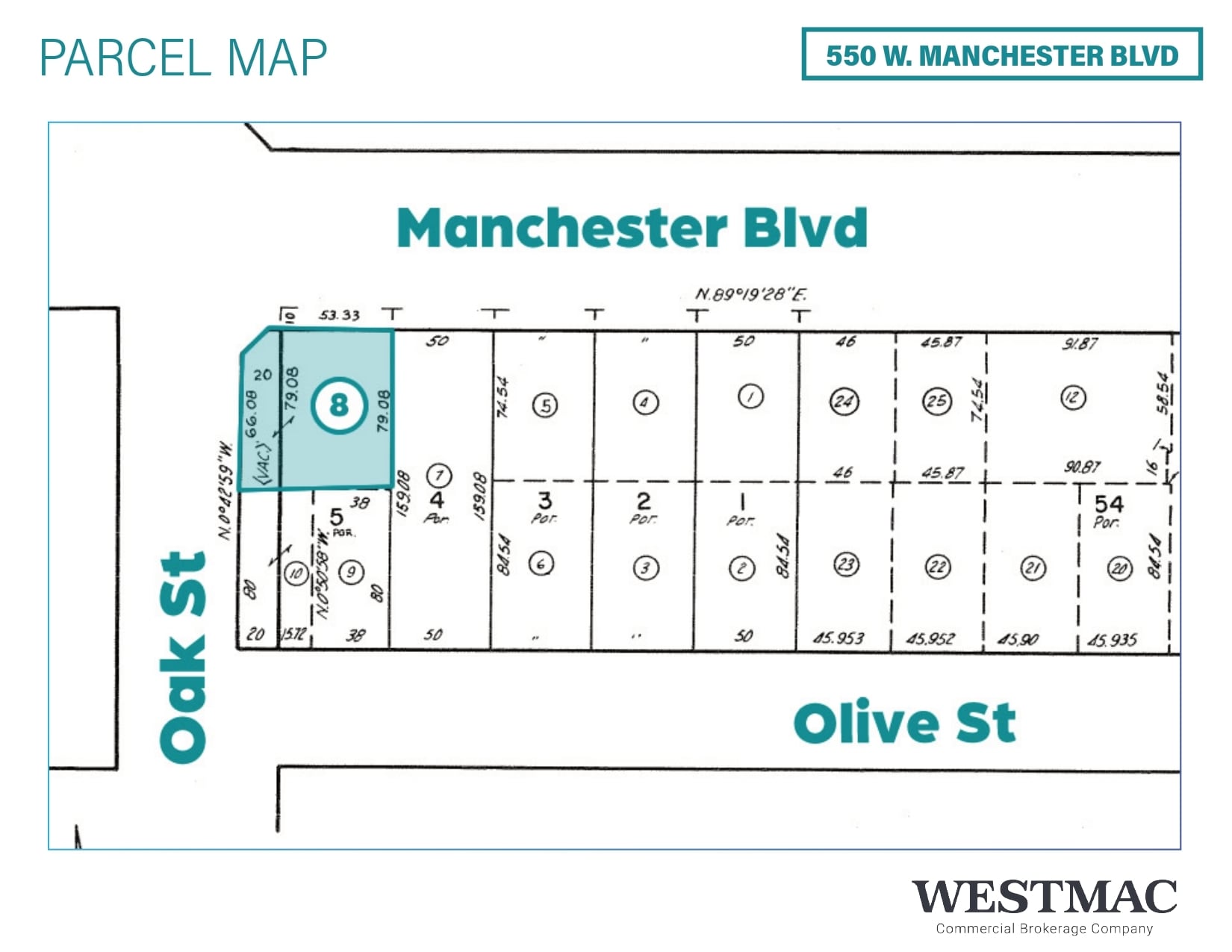 550 W Manchester Blvd, Inglewood, CA à louer Plan d’étage– Image 1 sur 1