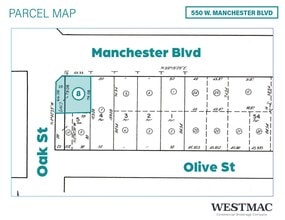 550 W Manchester Blvd, Inglewood, CA à louer Plan d’étage– Image 1 sur 1