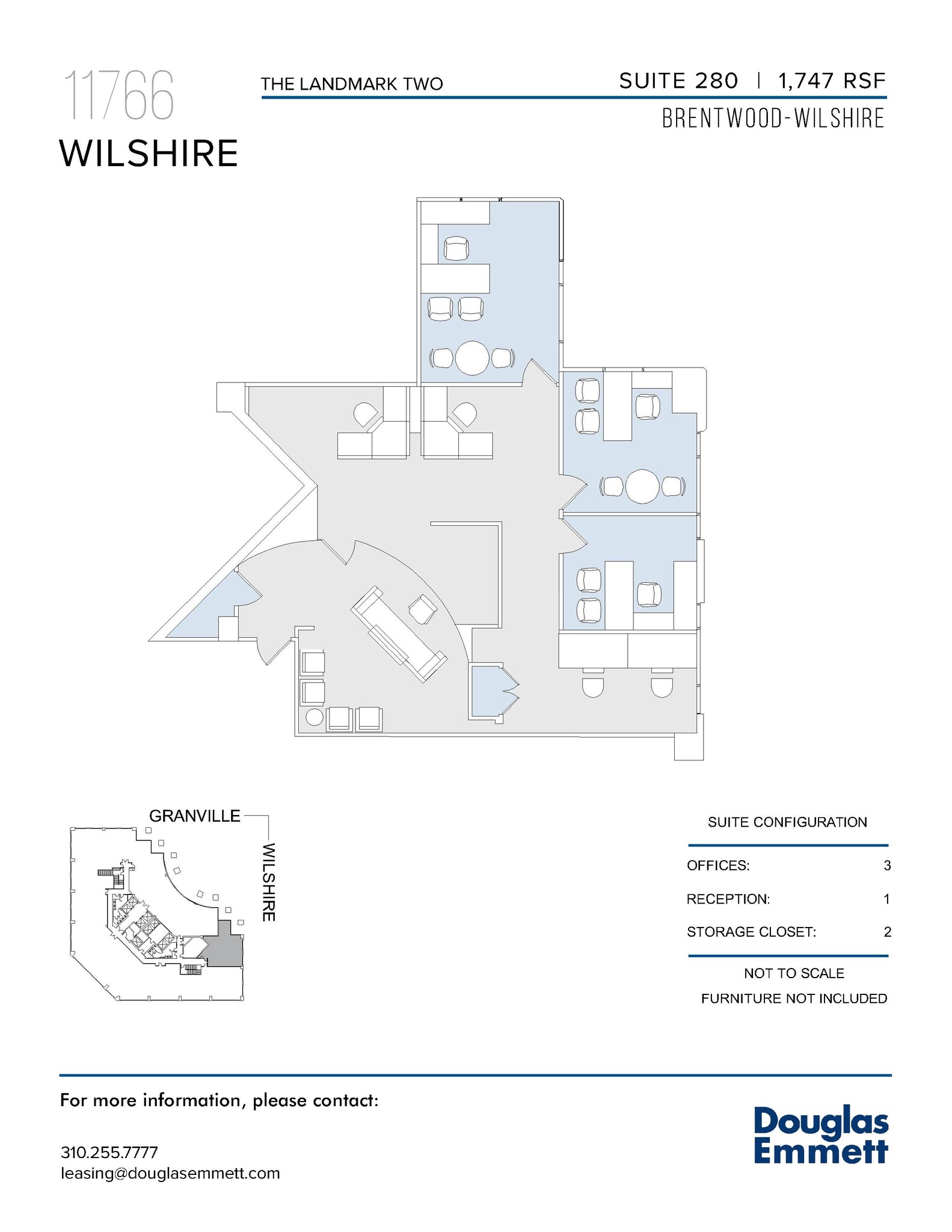 11766 Wilshire Blvd, Los Angeles, CA à louer Plan d’étage– Image 1 sur 1