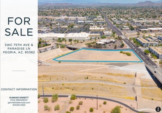 Plus de détails pour SWC 75th & Paradise Ln, Peoria, AZ - Terrain à vendre