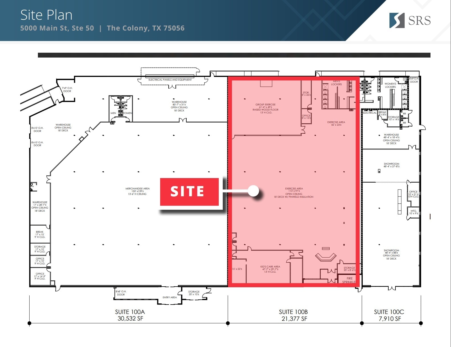 5000 Main St, The Colony, TX à louer Plan d’étage– Image 1 sur 1