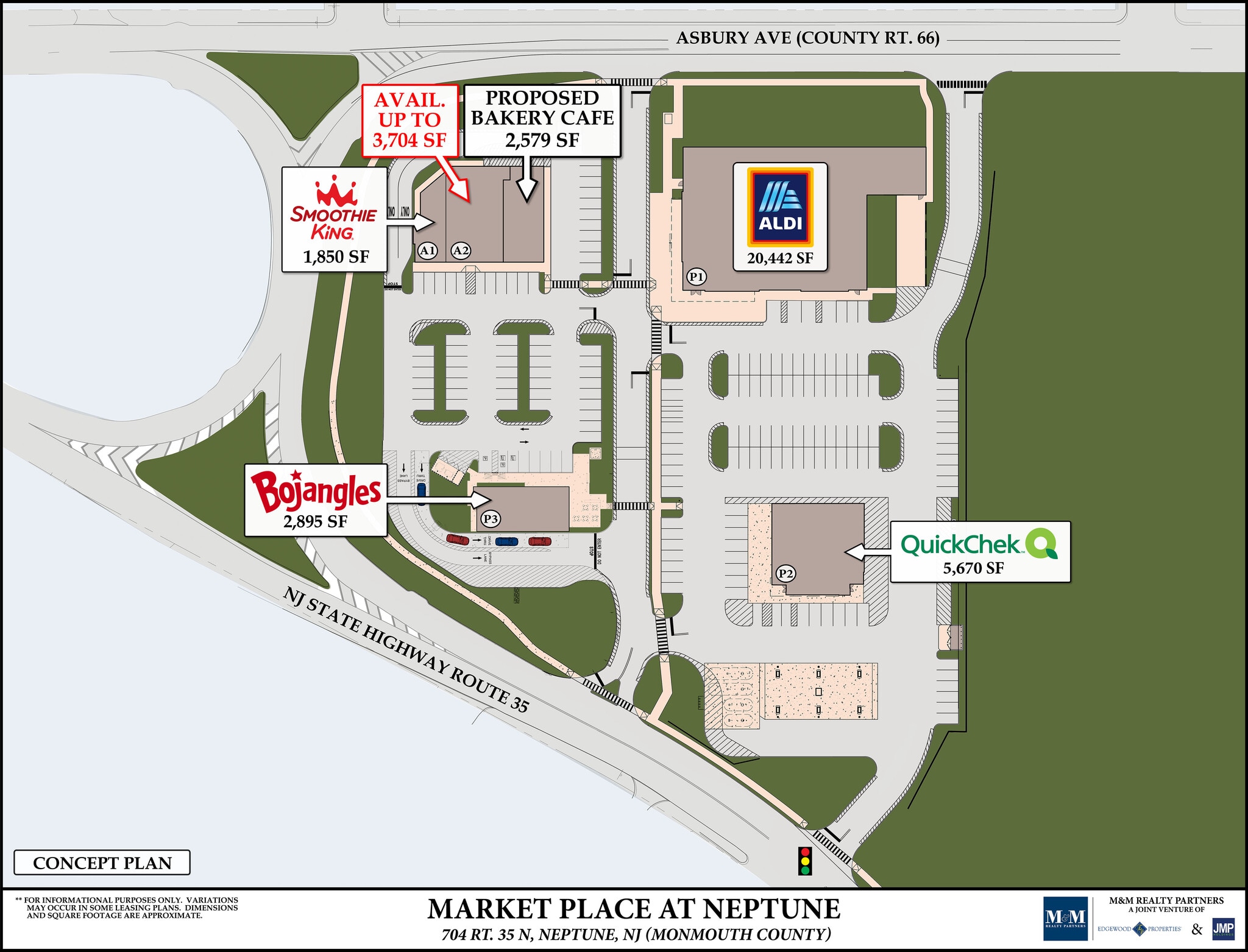 704 State Route 35 N, Neptune City, NJ à louer Plan de site– Image 1 sur 1