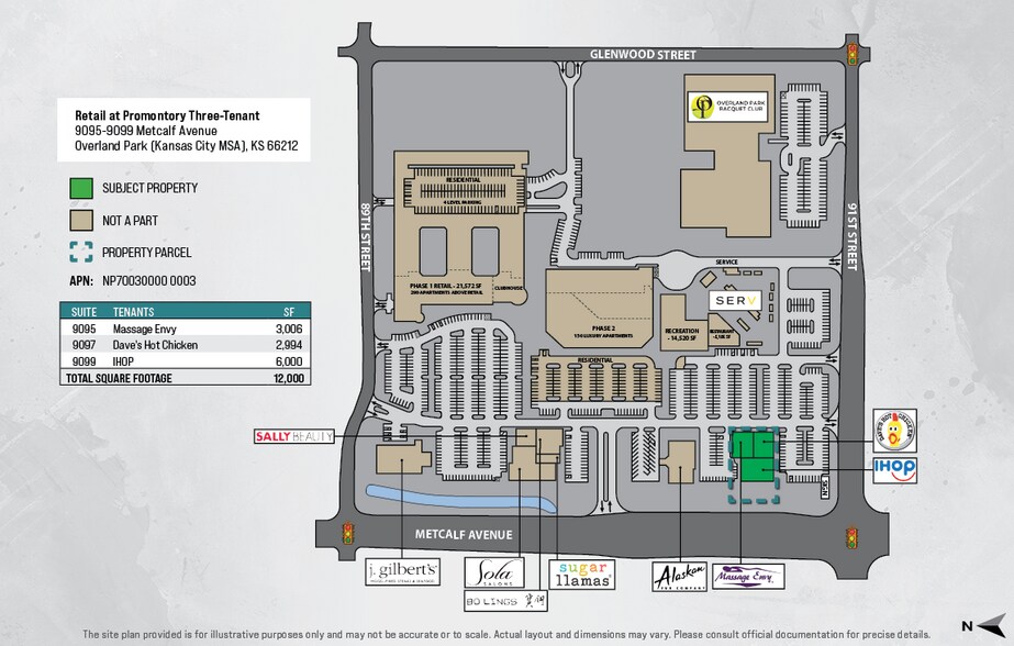 9099 Metcalf Ave, Overland Park, KS à vendre - Plan de site – Image 2 sur 6