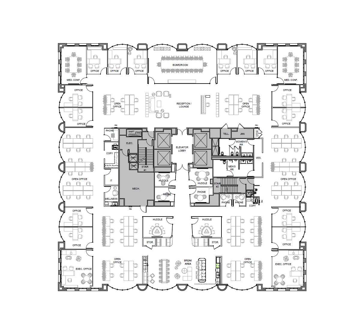 580 California St, San Francisco, CA à louer Plan d’étage– Image 1 sur 1
