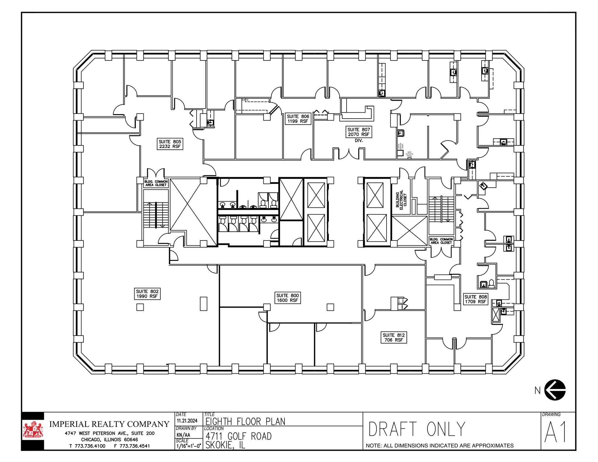 4709-4711 Golf Rd, Skokie, IL à louer Plan de site– Image 1 sur 1