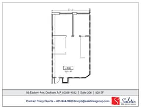 95-105 Eastern Ave, Dedham, MA à louer Plan d’étage– Image 1 sur 1