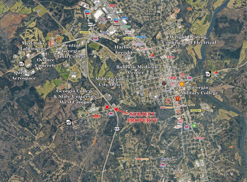 GA Highway 49 & US Highway 441, Milledgeville, GA à vendre - Photo de l’immeuble – Image 3 sur 3