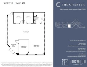 16415 Addison Rd, Addison, TX à louer Plan d’étage– Image 1 sur 1