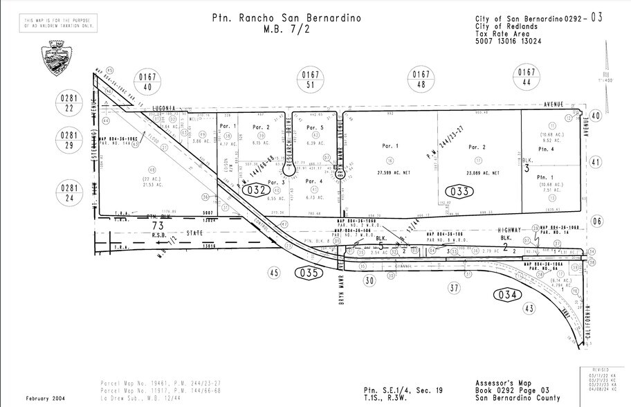 1101 California St, Redlands, CA à louer - Plan cadastral – Image 3 sur 3
