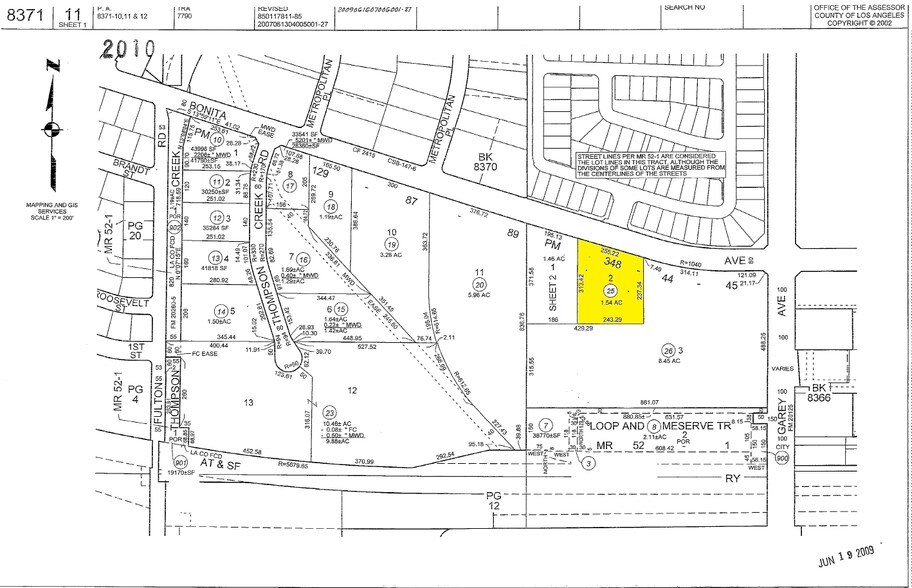 210 W Bonita Ave, Pomona, CA à vendre - Plan cadastral – Image 2 sur 8