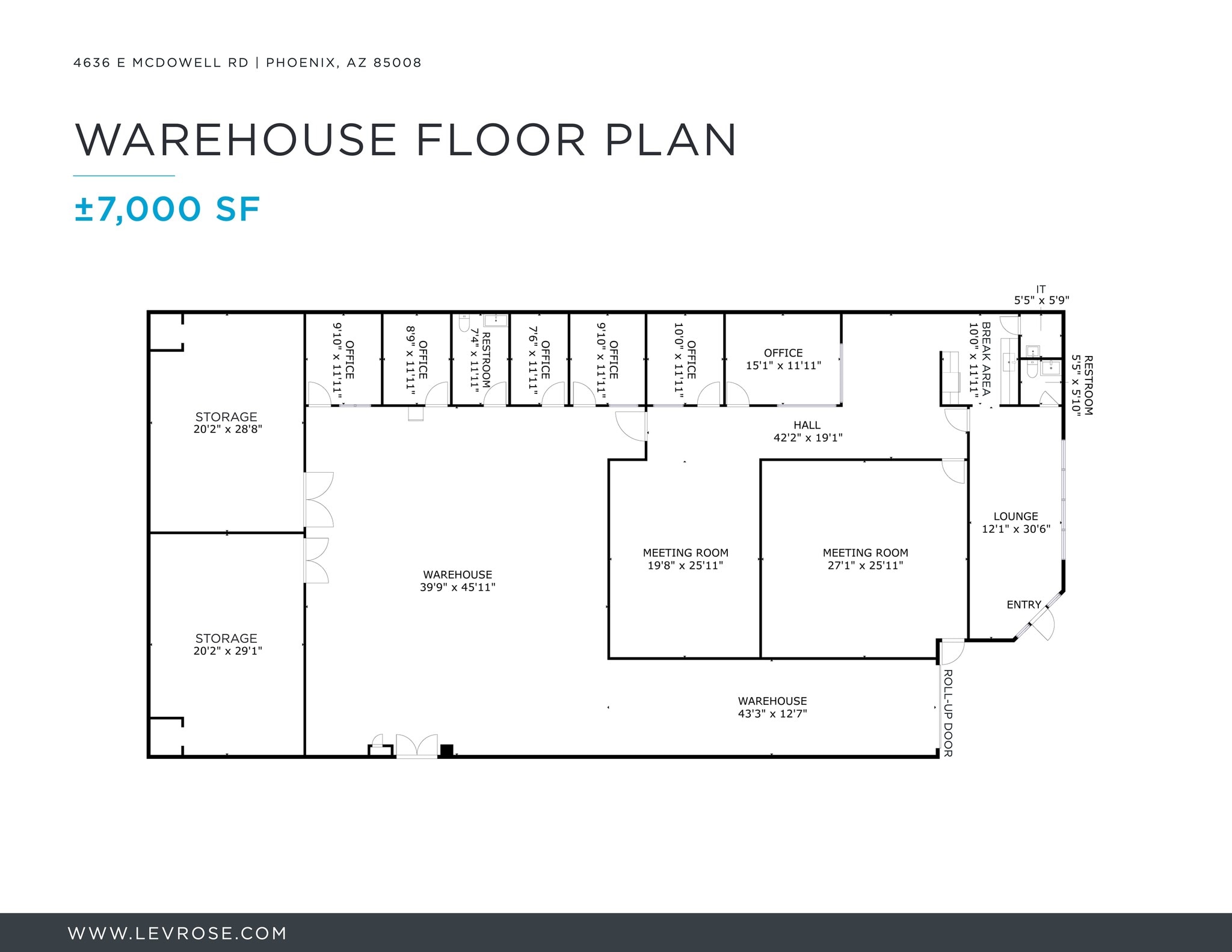 4636 E McDowell Rd, Phoenix, AZ à louer Plan de site– Image 1 sur 1