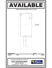 11965 S Profit Row, Forney, TX à louer Plan d’étage– Image 1 sur 1