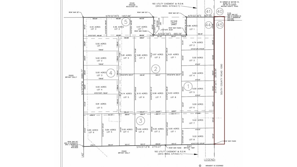 East County Road 94, Midland, TX à vendre - Plan cadastral – Image 1 sur 2