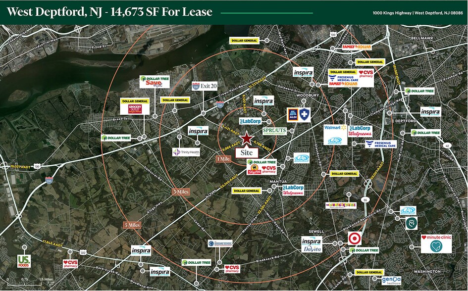 1000 Kings Hwy, West Deptford, NJ à louer - Aérien – Image 3 sur 3