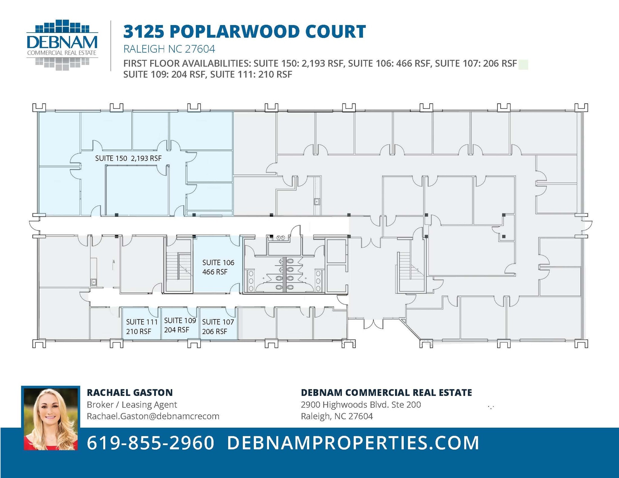 3125 Poplarwood Ct, Raleigh, NC à louer Plan d’étage– Image 1 sur 1