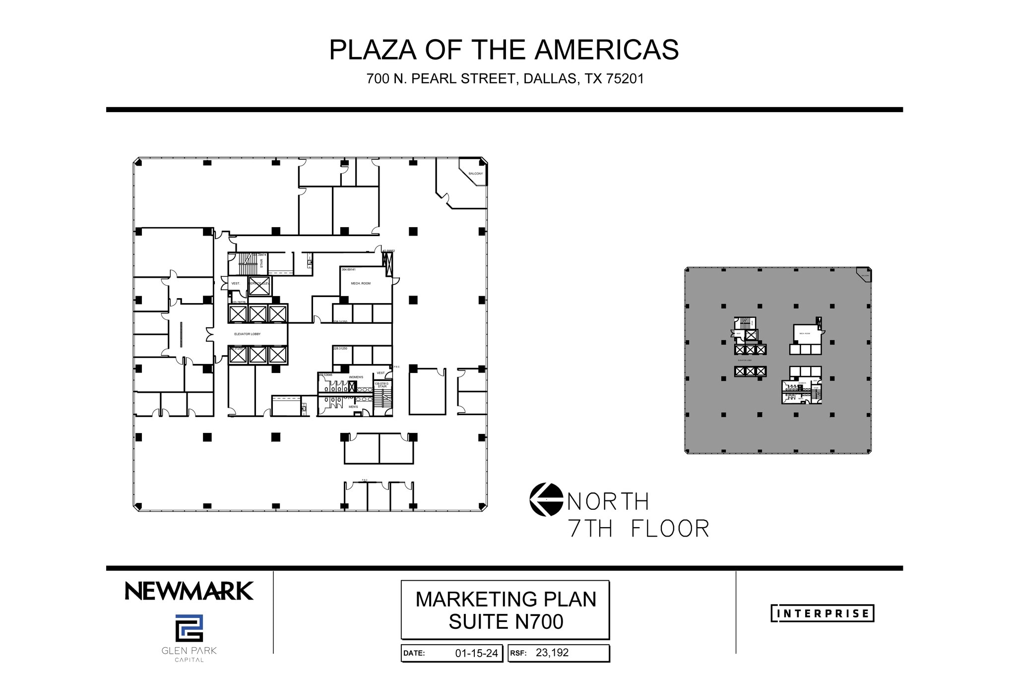 700 N Pearl St, Dallas, TX à louer Plan d’étage– Image 1 sur 1