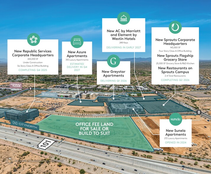NWC 56th St & Loop 101, Phoenix, AZ à louer - Aérien – Image 3 sur 3