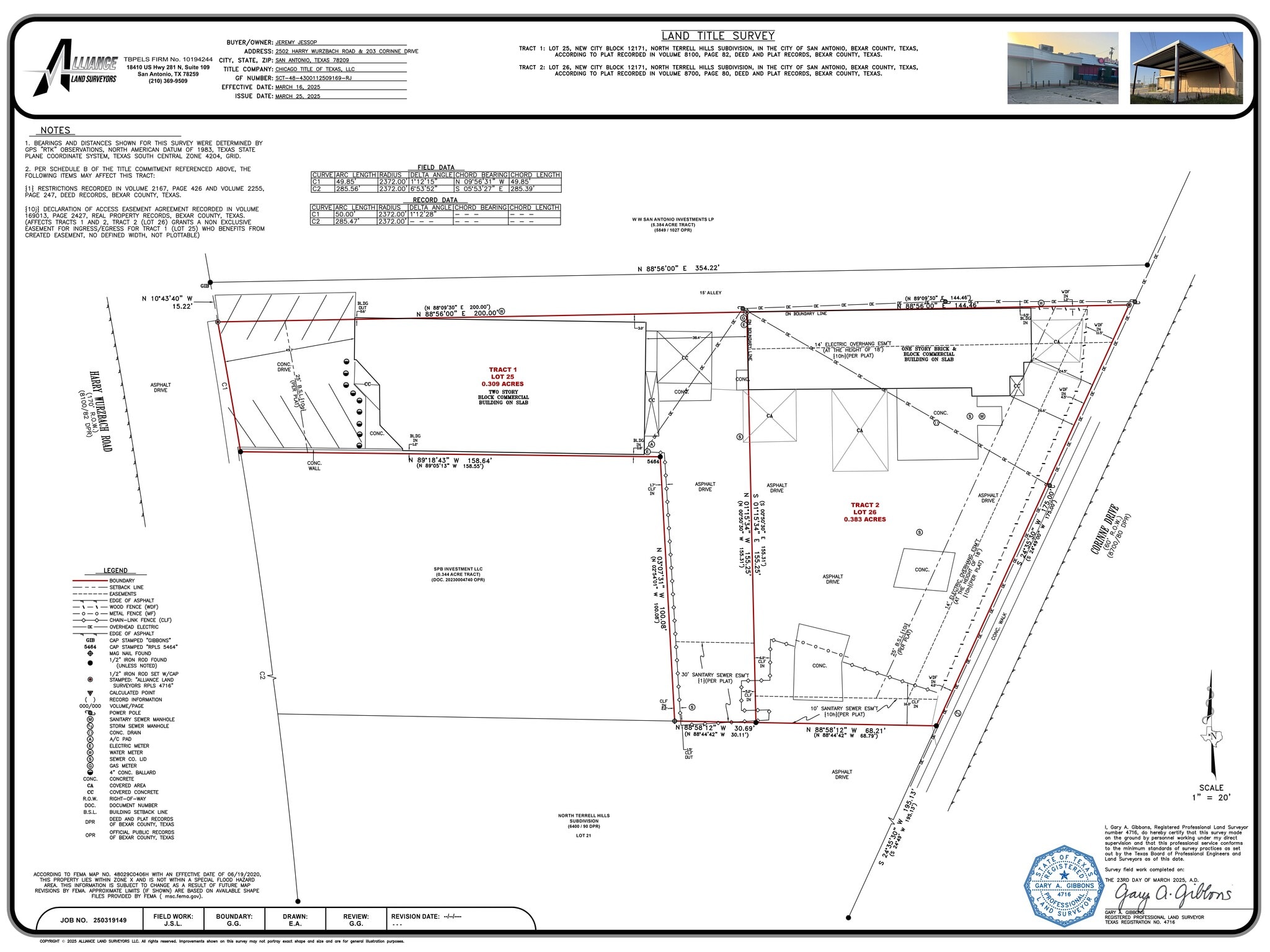 203 Corinne Dr, San Antonio, TX à louer Plan de site– Image 1 sur 8