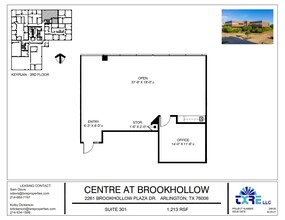 2261 Brookhollow Plaza Dr, Arlington, TX à louer Plan d’étage– Image 2 sur 3