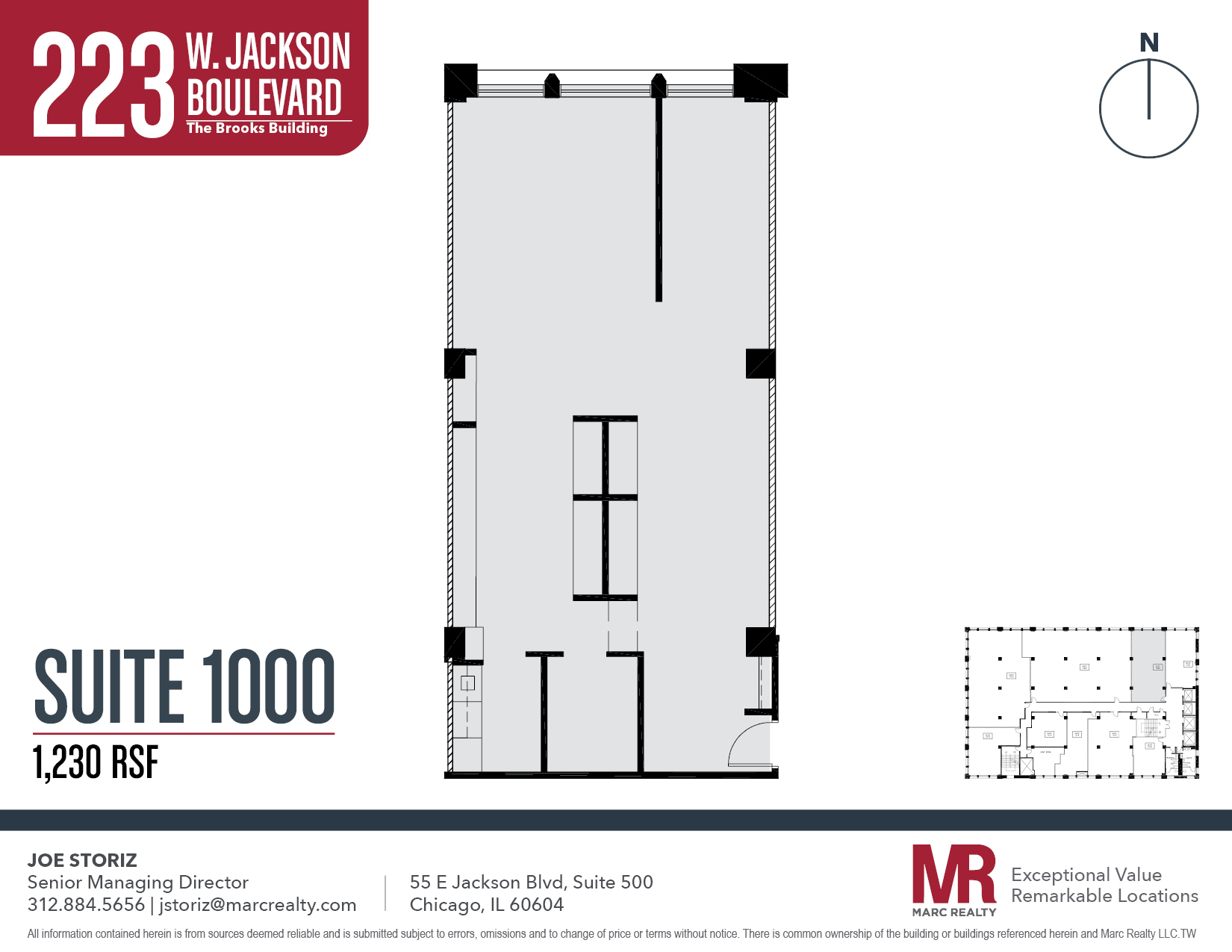 223 W Jackson Blvd, Chicago, IL à louer Plan d’étage– Image 1 sur 1