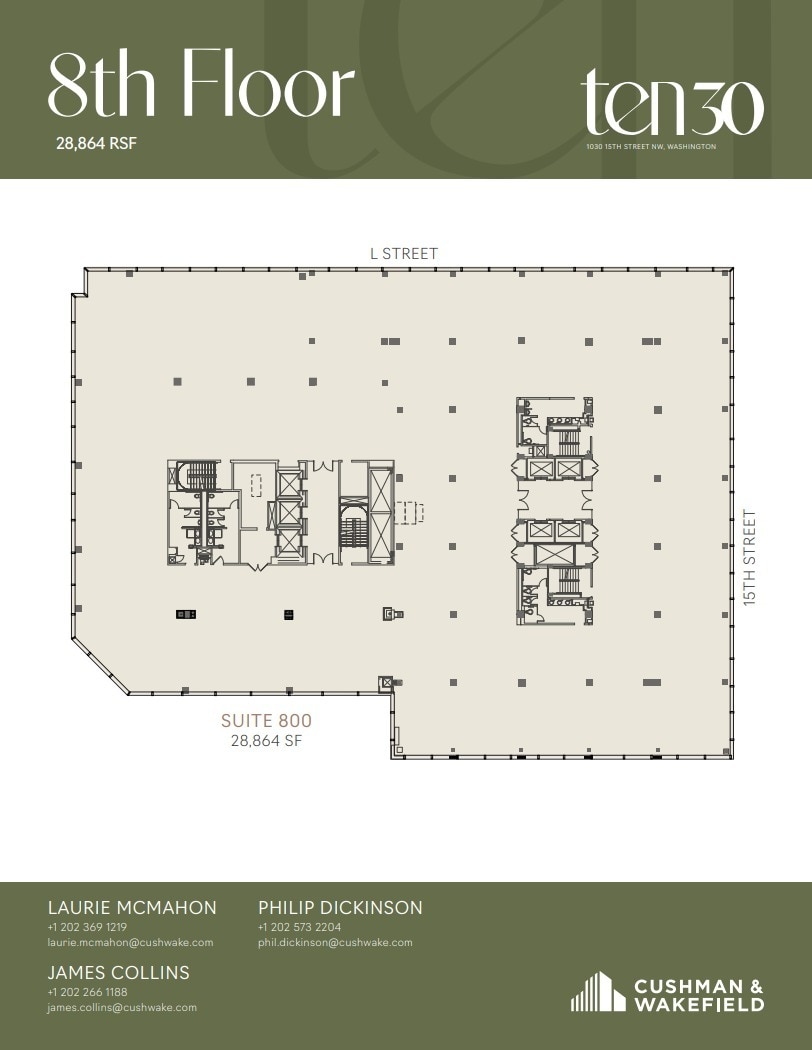 1030 15th St NW, Washington, DC à louer Plan d’étage– Image 1 sur 1