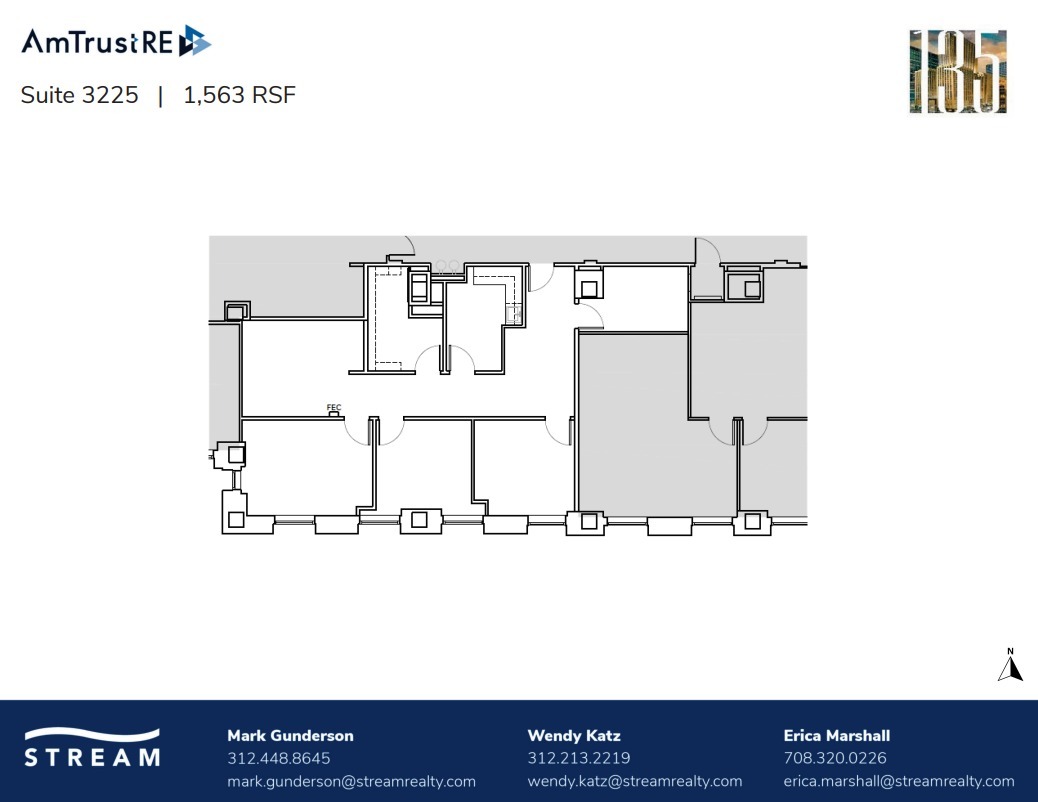 135 S LaSalle St, Chicago, IL à louer Plan d’étage– Image 1 sur 1