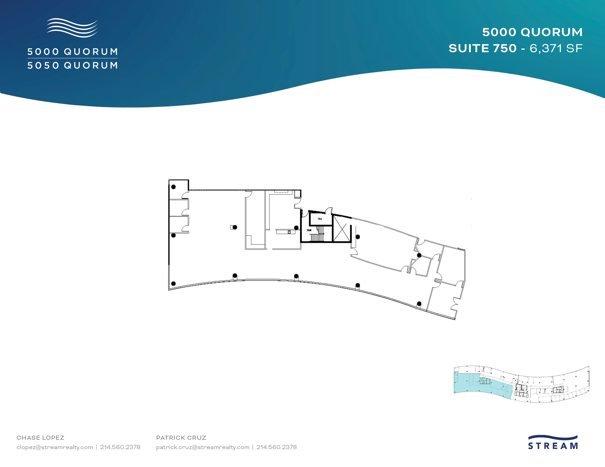 5000 Quorum Dr, Dallas, TX à louer Plan d’étage– Image 1 sur 1