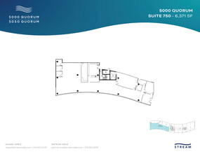 5000 Quorum Dr, Dallas, TX à louer Plan d’étage– Image 1 sur 1