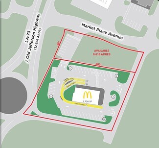 Plus de détails pour 13474 Highway 73, Geismar, LA - Terrain à louer