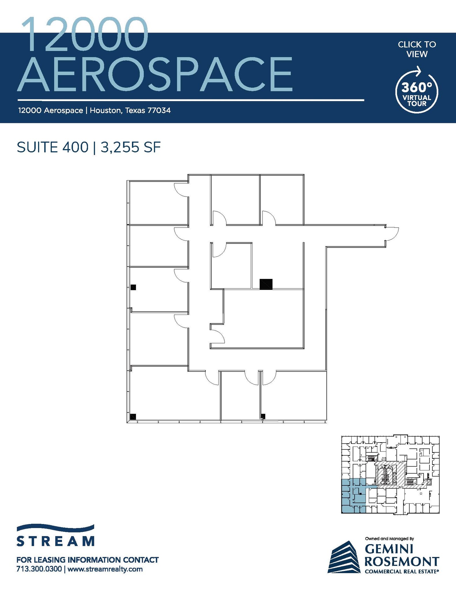 12000 Aerospace Ave, Houston, TX à louer Plan d’étage– Image 1 sur 1