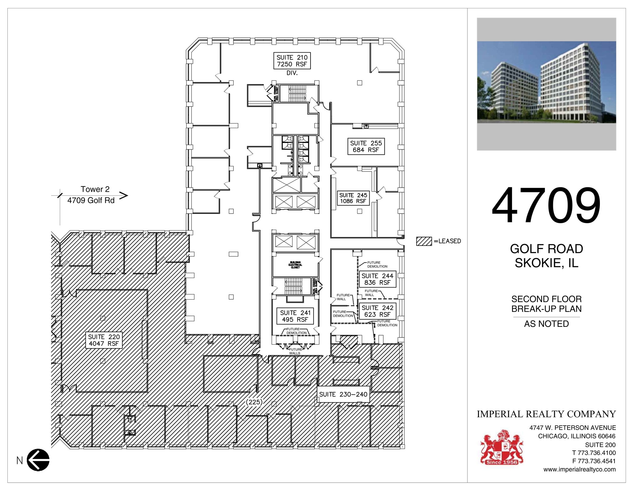 4709-4711 Golf Rd, Skokie, IL à louer Plan de site– Image 1 sur 1