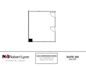 1400 Corporate Dr, Irving, TX à louer Plan d’étage– Image 1 sur 2