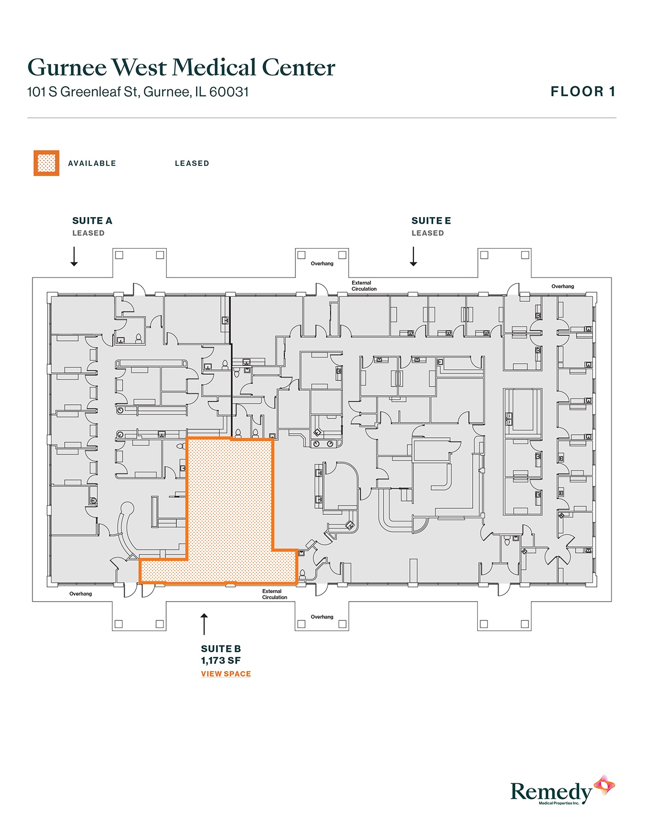 3 S Greenleaf Ave, Gurnee, IL à louer Plan d’étage– Image 1 sur 1