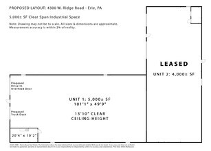4300 W Ridge Rd, Erie, PA à louer Plan d’étage– Image 2 sur 5