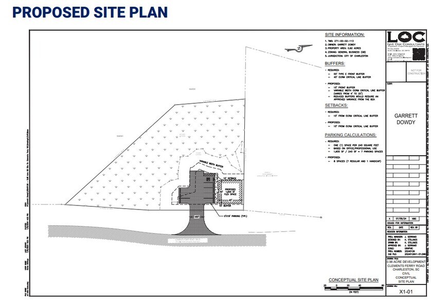 0 Clements Ferry Rd, Charleston, SC à louer - Plan de site – Image 2 sur 3