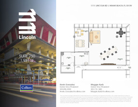 1111 Lincoln Rd, Miami Beach, FL à louer Plan d’étage– Image 1 sur 1