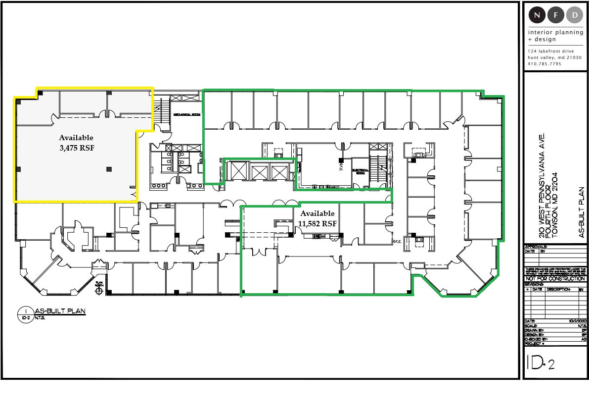 210 W Pennsylvania Ave, Towson, MD à louer Plan d’étage– Image 1 sur 1