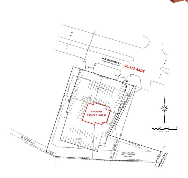 1402 Highway 72 E, Athens, AL à louer - Plan de site – Image 3 sur 3