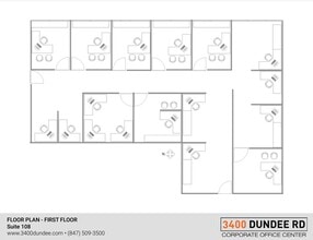 3400 Dundee Rd, Northbrook, IL à louer Plan d’étage– Image 1 sur 9