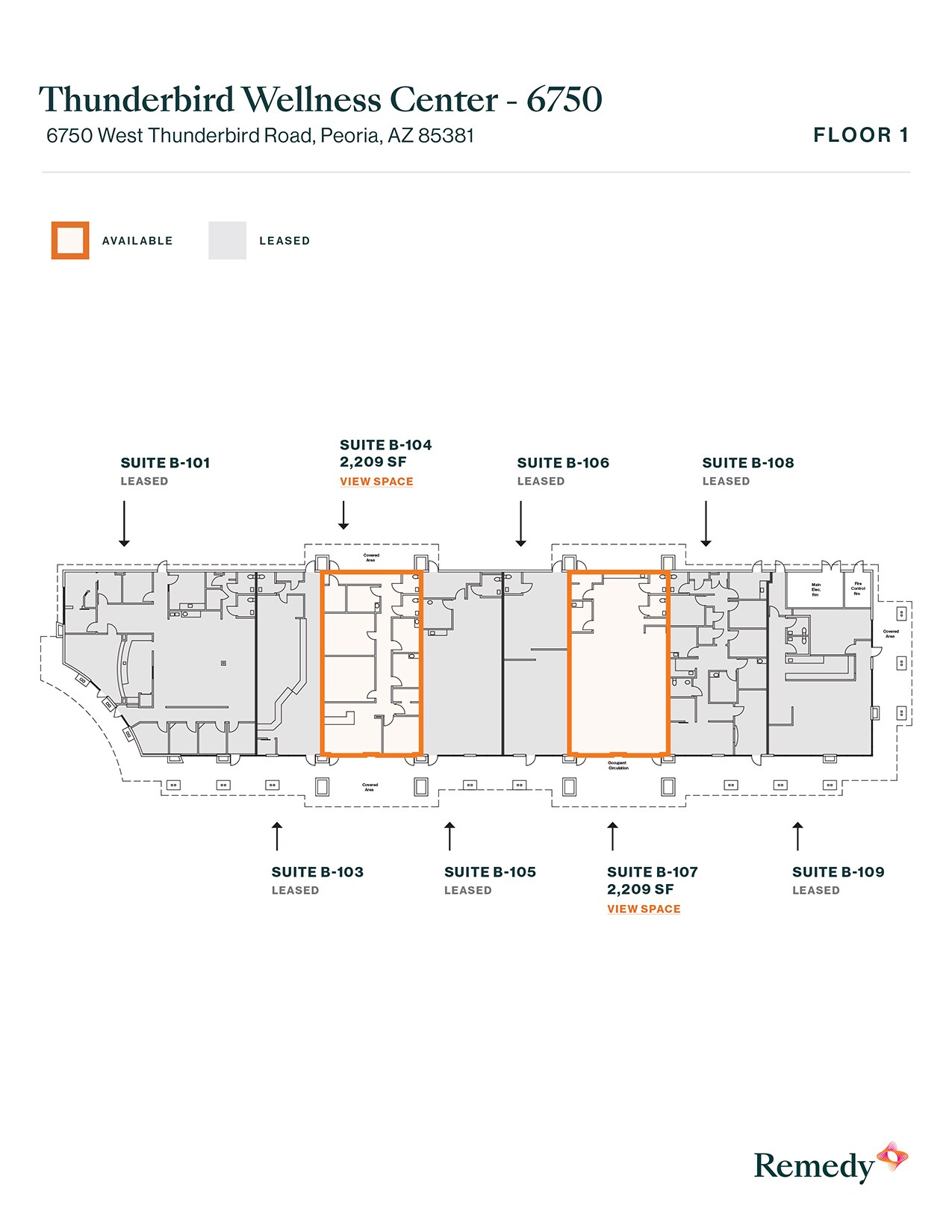 6750 W Thunderbird Rd, Peoria, AZ à louer Plan d’étage– Image 1 sur 1