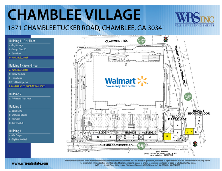 Peachtree Industrial Blvd, Chamblee, GA à louer - Plan de site – Image 1 sur 9