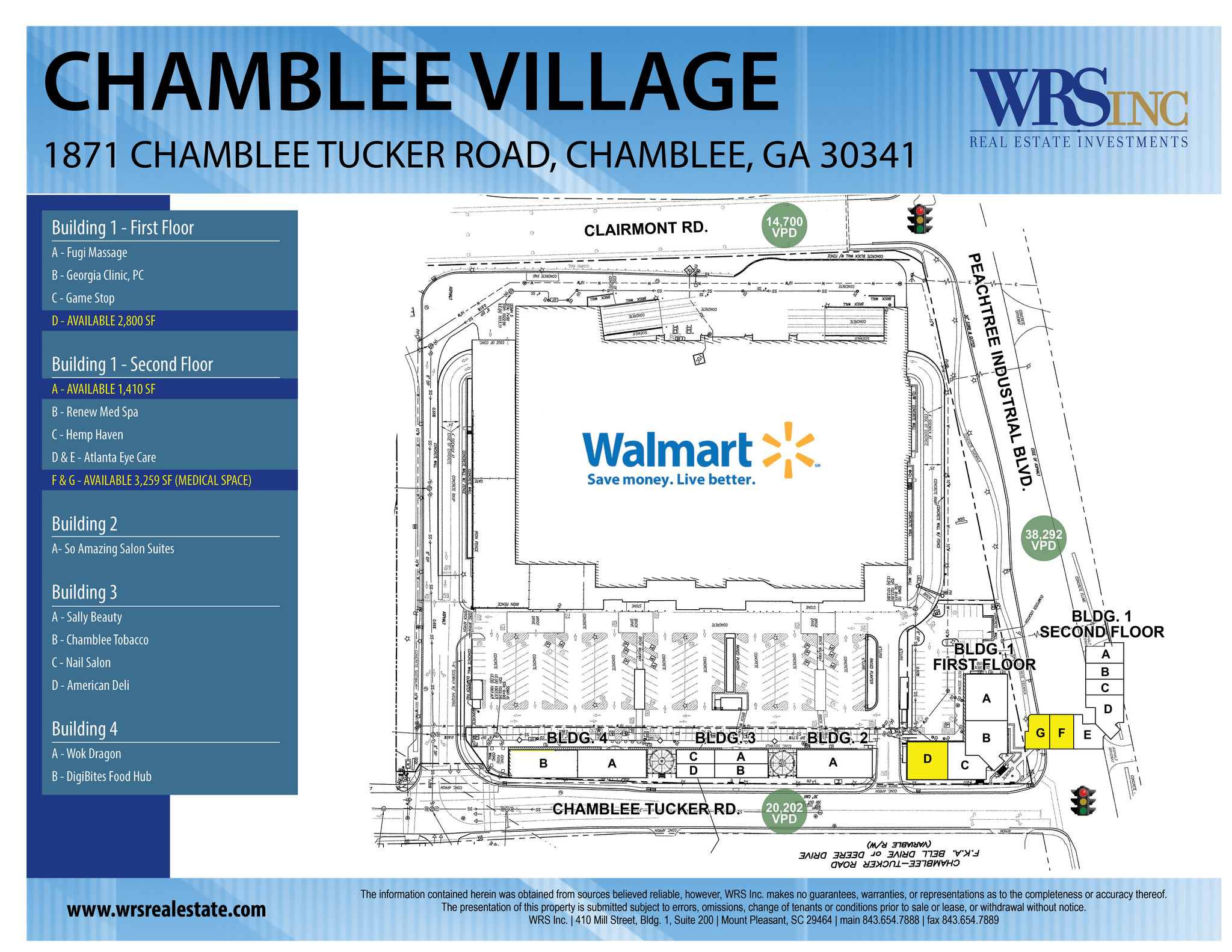 Peachtree Industrial Blvd, Chamblee, GA à louer Plan de site– Image 1 sur 10