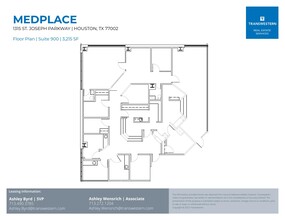 1315 St Joseph Pky, Houston, TX à louer Plan d’étage– Image 1 sur 2
